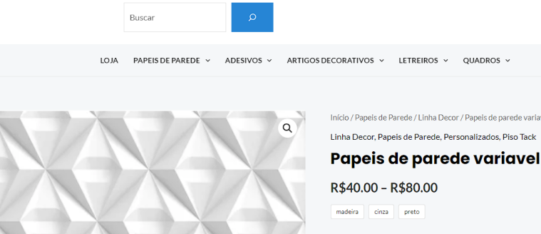 Imagem de uma loja virtual